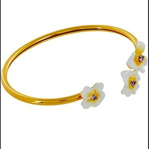 kate spade ♠️ New York Precious Pansy Enamel Cuff